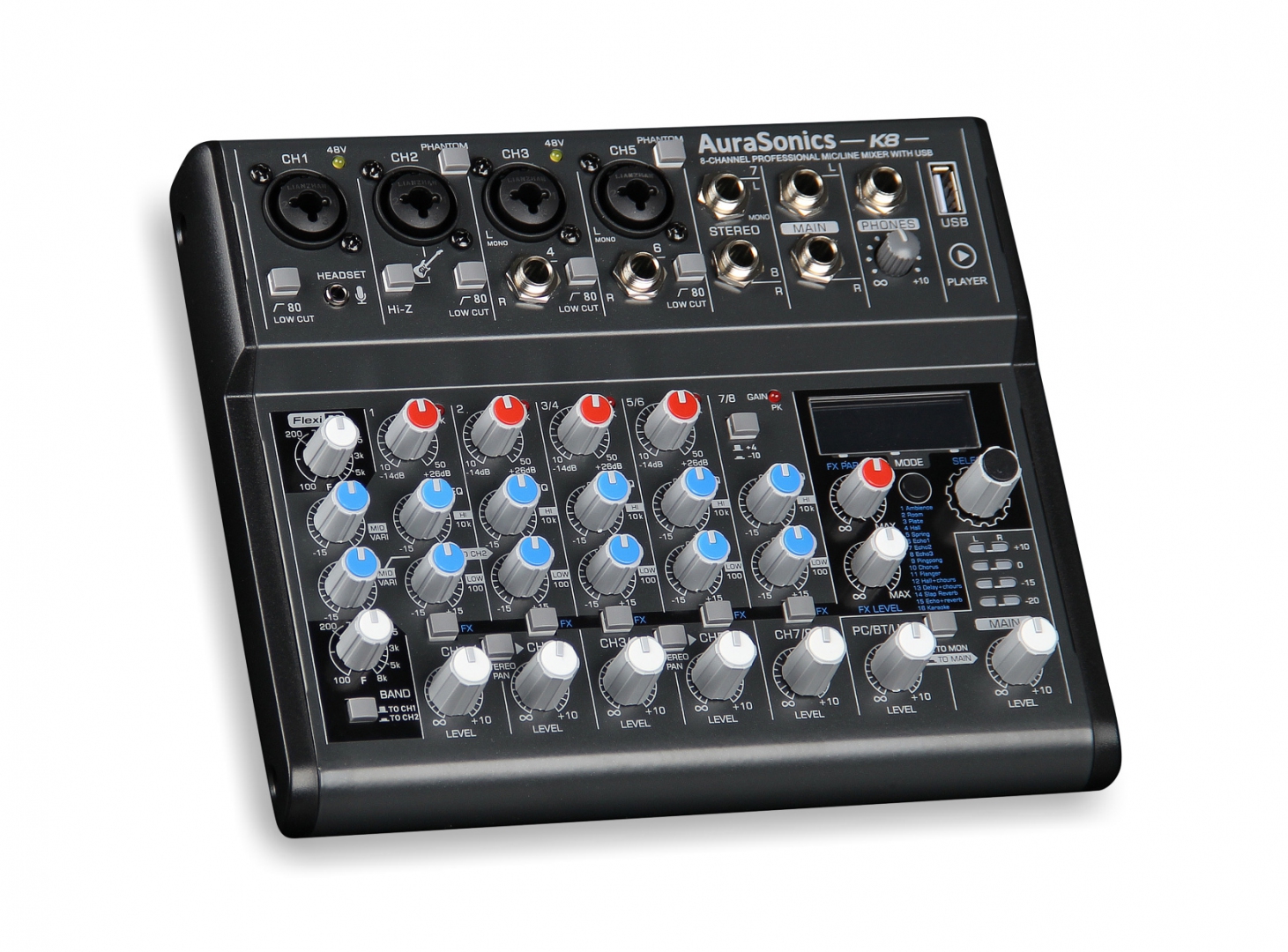 AuraSonics K8 компактный микшерный пульт в Камышлове