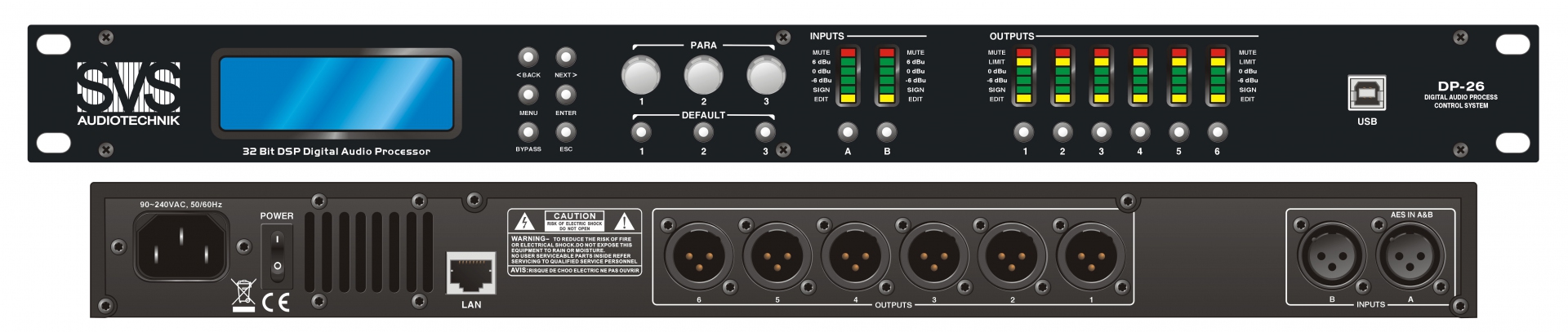 SVS Audiotechnik DP-26 Цифровой процессор: 2 входа 6 выходов в Камышлове