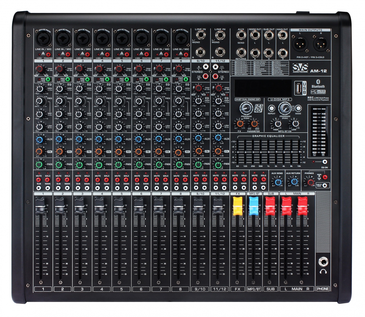 SVS Audiotechnik mixers AM-12 Микшерный пульт аналоговый, 12-канальный в Камышлове