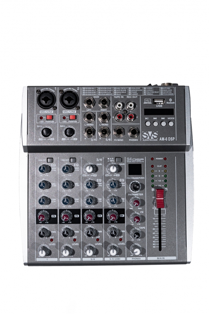 SVS Audiotechnik mixers AM-6 DSP Микшерный пульт аналоговый, 6-канальный SVS Audiotechnik mixers в Камышлове