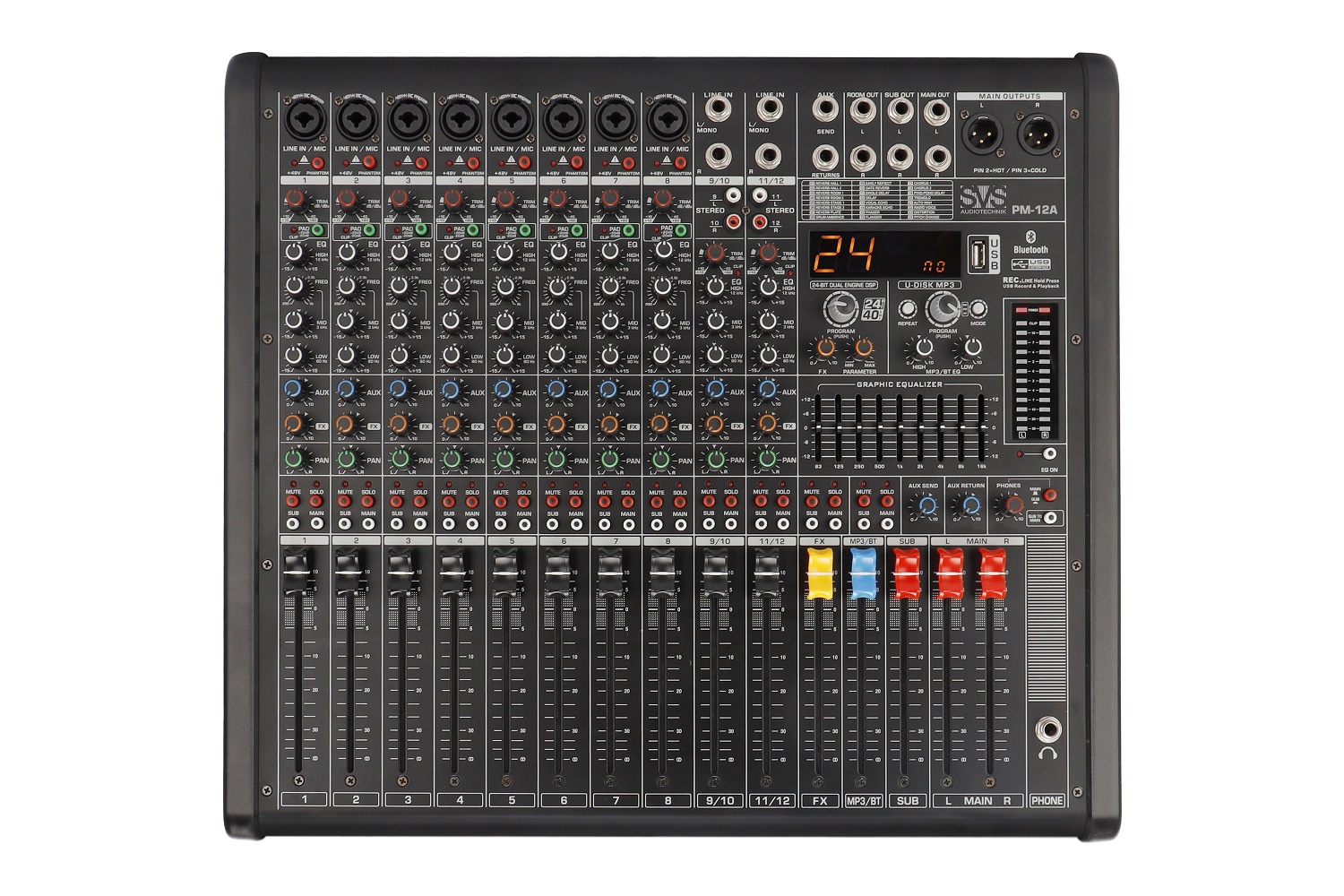 SVS Audiotechnik mixers PM-12A Активный аналоговый микшерный пульт, 12-канальный в Камышлове
